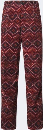 Dries Van Noten Printed cotton corduroy straight pants