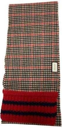 Gucci Pre-owned Scarves, female, Multicolor, Size: ONE SIZE Pre-owned Vintage Cashmere Scarf