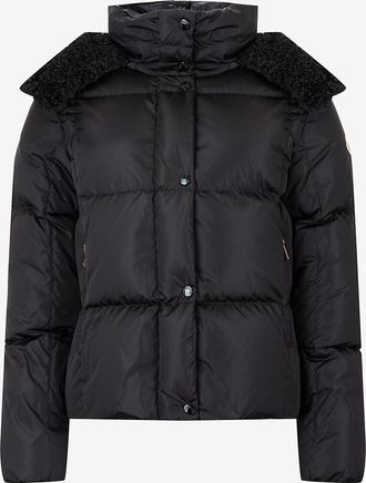 Moncler Kurze Steppjacke mit Stehkragen aus technischem Gewebe Castelnou