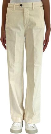 Roy Rogers Pantalone Lais - Dames - Straight fit broeken - Beige - W32 - Katoen - Broeken