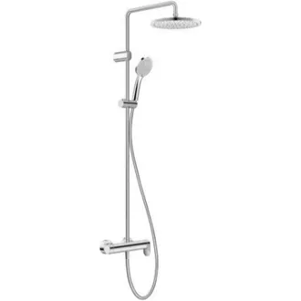 Duravit Duravit Wave - Conjunto De Ducha Con Grifo, Di&aacute;metro 25 Cm, 3 Chorros, Cromo Wa4280007010