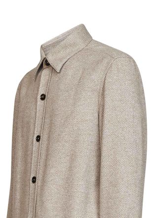 Ermenegildo Zegna Cashmere and Silk Overshirt - Beige