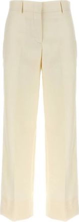 Brioni Broeken, Dames, Wit, S, Wol, Palinuro Broek