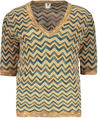 Missoni 3/4 Sleeve Mohair Blend Sweater
