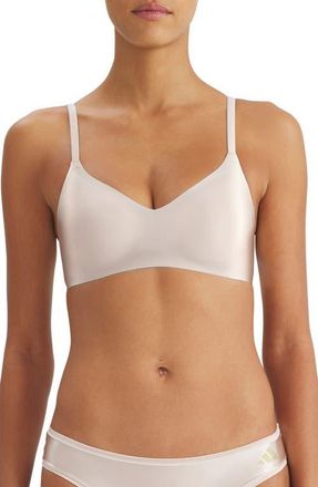adidas Originals Bonded Wireless T-Shirt Bra in Crystal Linen at Nordstrom, Size Medium