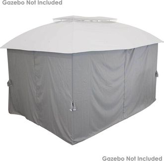 Sunnydaze 125X77in 4Pc Gazebo Sidewall Set: Gazebo Curtains Only