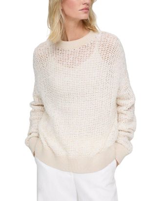Lafayette 148 New York Textured Open Stitch Pullover