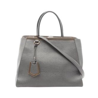 Fendi Pre-owned Vintage Handbag - Dames - Vintage Handtas - Grijs - ONE Size - Leer - Vintage