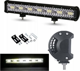 OEM L&aacute;mpara De Trabajo Con Panel Led De Barra De 52 Cm 420w 12 24v Cree De Largo Alcance Cu&aacute;druple