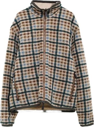 Moncler Omkeerbaar Teddy Zip-Up Sweatshirt - Heren - Jassen - Veelkleurig - Maat: L Zijde
