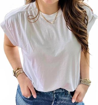 Bloomingdale's Arizona Shoulder Seamed Tee In White