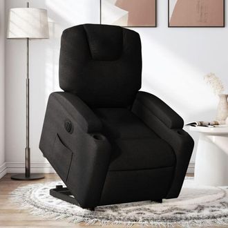 vidaXL Vidaxl - Sill&oacute;n El&eacute;ctrico Reclinable Elevable De Tela Negro