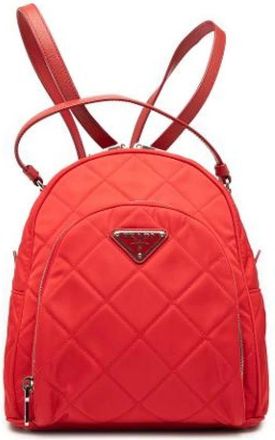 Prada Pre-owned Backpacks, female, Red, Size: ONE SIZE Pre-owned Vintage Backpack