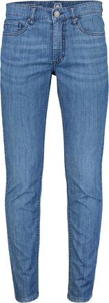 Lerros 5-Pocket-Jeans LERROS L&auml;ssige 5-Pocket-Jeans CONLIN, Herren, Gr. 33, L&auml;nge 34, blau (mid blau), 99% Baumwolle, 1% Elasthan, Jeans 5-Pocket-Jeans