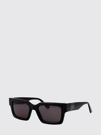 Karl Lagerfeld Rectangular Acetate Sunglasses with Tone-on-Tone Logo
