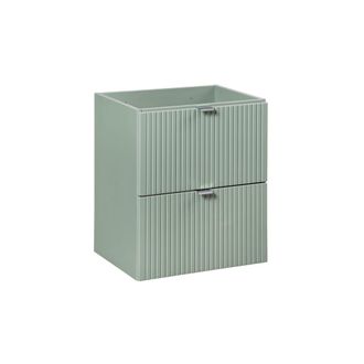 Petits Meubles Mueble bajo lavabo 50cm 2 cajones paneles de melamina y mdf verde