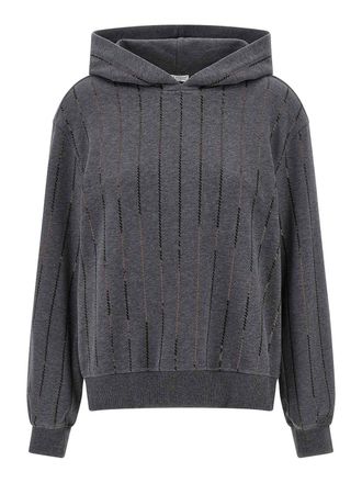 Brunello Cucinelli Micro Sequin Hoodie