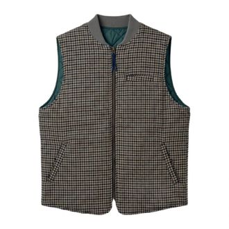 Bl'ker Pied de Poule Vest Reversible OWL - Heren - Bodywarmers - Veelkleurig - M - Wol - Jassen