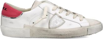 Philippe Model Distressed Leather Low-top Sneakers