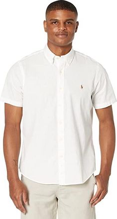Polo Ralph Lauren Classic Fit Chambray Shirt Mens Clothing White : 2XL, Cotton/Chambray
