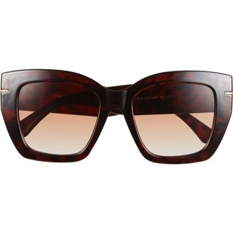 Vince Camuto Glam Cat Eye Sunglasses in Tortoise at Nordstrom Rack