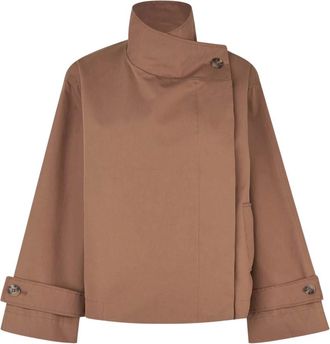 Lollys Laundry Light Jassen - Dames - Zomerjassen - Bruin - L - Jassen