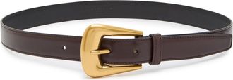 Saint Laurent Cintura Leather Belt - Chocolate - 90 (UK 14 / XL)