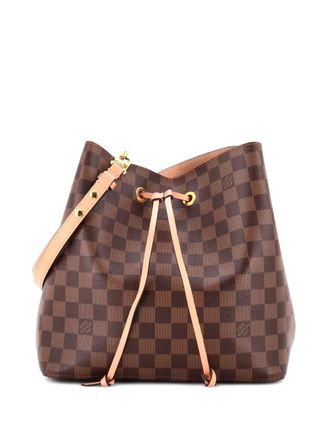 Louis Vuitton NeoNoe Damier leren MM bucket-tas - Bruin
