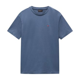 Napapijri Heren Salis Logo T-shirt met korte mouwen (Stormachtig weer)