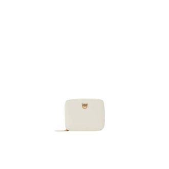Pinko Pinko, Accessoires, Dames, Wit, ONE Size, Leer, Taylor Zip Around