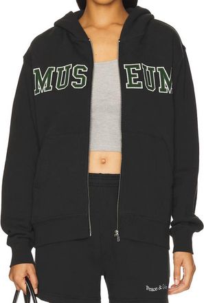 Museum of Peace and Quiet Zip Up Jacket In Black