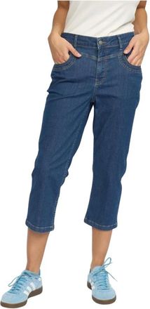 2-Biz Jeans, Dames, Blauw, 3Xl, Denim, Cropped Denim Broek Amira. Sp 25