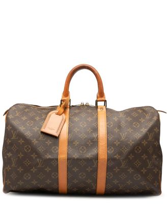 Louis Vuitton 1988 Monogram Keepall 45 travel bag - Brown