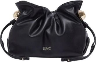 Liu Jo Af 6099 E1065 Bucket Bag - Dames - Schoudertassen - Zwart - ONE Size - Leer - Tassen