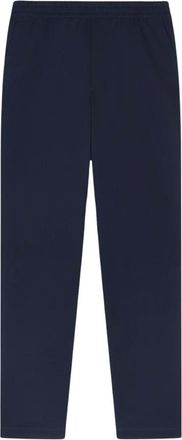 Maison Kitsun&eacute; Straight Trousers, male, Black, M, Embroidered Fox Patch Cotton City Trousers