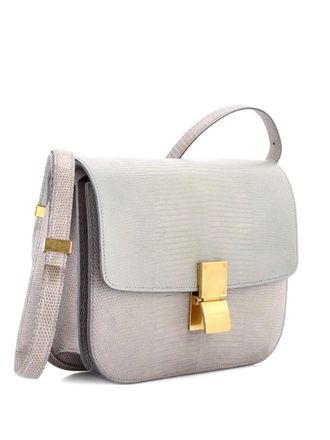 Celine Classic Box Bag Lizard Medium shoulder bag - Groen