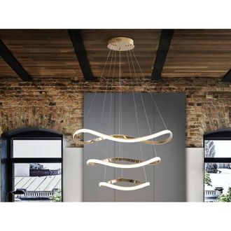 Schuller L&aacute;mpara De Techo Colgante Naos Oro Rosa 3 Aros D80 Dim