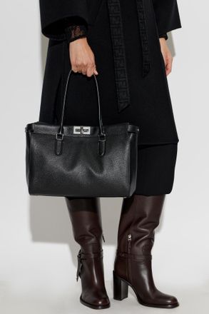 Fendi Tote Bag Peekaboo Small, Womens, Black