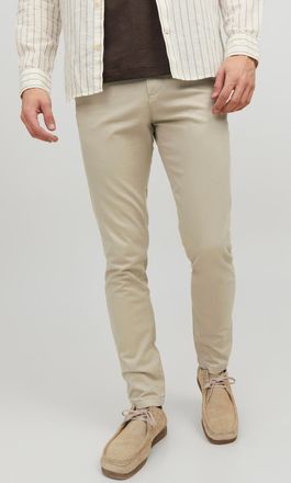 Jack & Jones Chinos JACK & JONES JPSTMARCO mit Stretchkomfort und schmalem Bein, Herren, Gr. 30, L&auml;nge 30, oxford tan, Web, Obermaterial: 98% Baumwolle, 2% Elastha