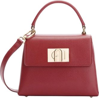 Furla 1927 Mini Top Handle - Dames - Handtassen - Rood - ONE Size - Leer - Tassen