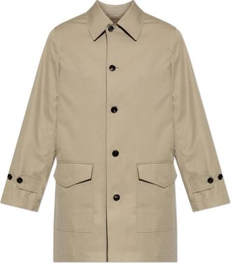Burberry Meadowbank Coat - Heren - Mantel - Beige - XL - Katoen - Jassen
