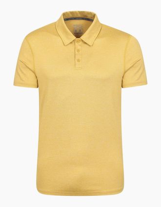 Mountain Warehouse Mens Mountain Warehouse Mens Agra Stripe Polo Shirt - Yellow - Size: 46