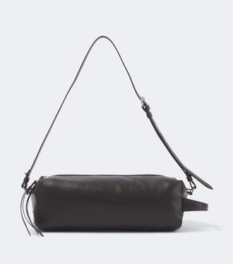 Christophe Lemaire Care leather shoulder bag