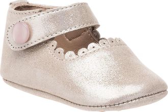 Elephantito Mary Jane Crib Shoe in Suede Talc at Nordstrom, Size 0 M