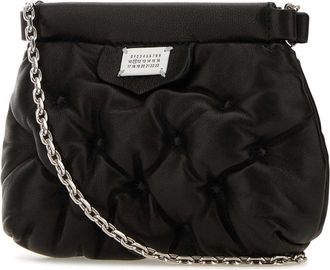Maison Margiela Womens Glam Slam Crossbody Bag Black Nappa Leather
