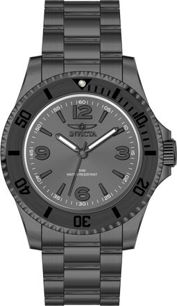 Invicta Specialty 69727 Herenhorloge - Quartz Uurwerk - Roestvrij Staal met Zwarte Wijzerplaat - 40 mm