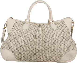 Louis Vuitton Marina Handbag Mini Lin Croisette Beige Canvas Handbag (Pre-Owned)