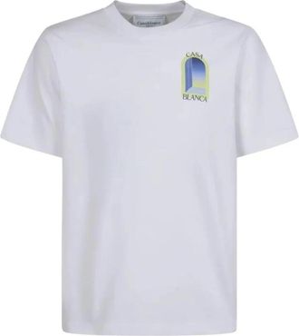 Casablanca Arches Grafisch T-shirt - Heren - T-shirts - Wit - L - Katoen - Tops