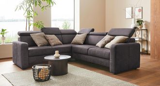 Sit&more Ecksofa »Bologna L-Form« Kopfteilverstellung, wahlweise mit Bettfunktion und Schubkasten