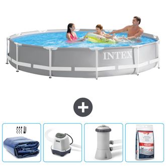Intex Piscina Prism Frame Redonda - 366x76 Cm - 7-piezas Scb54
